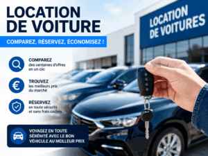 Location de voiture en ligne avec comparateur DiscoverCars, réservation rapide et offres économiques